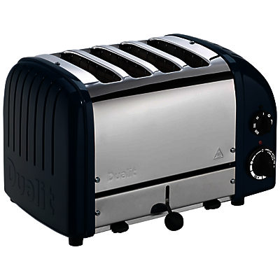 Dualit Made to Order Classic 4-Slice Toaster Stainless Steel/Ocean Blue Gloss Dualit Made to Order Classic 4-Slice Toaster Stainless Steel/Ocean Blue Gloss